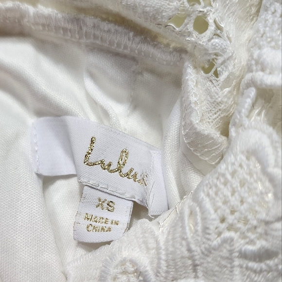 Lulus Following Your Heart White Lace Long Sleeve Maxi Dress XS Wedding Bridal - Picture 12 of 12